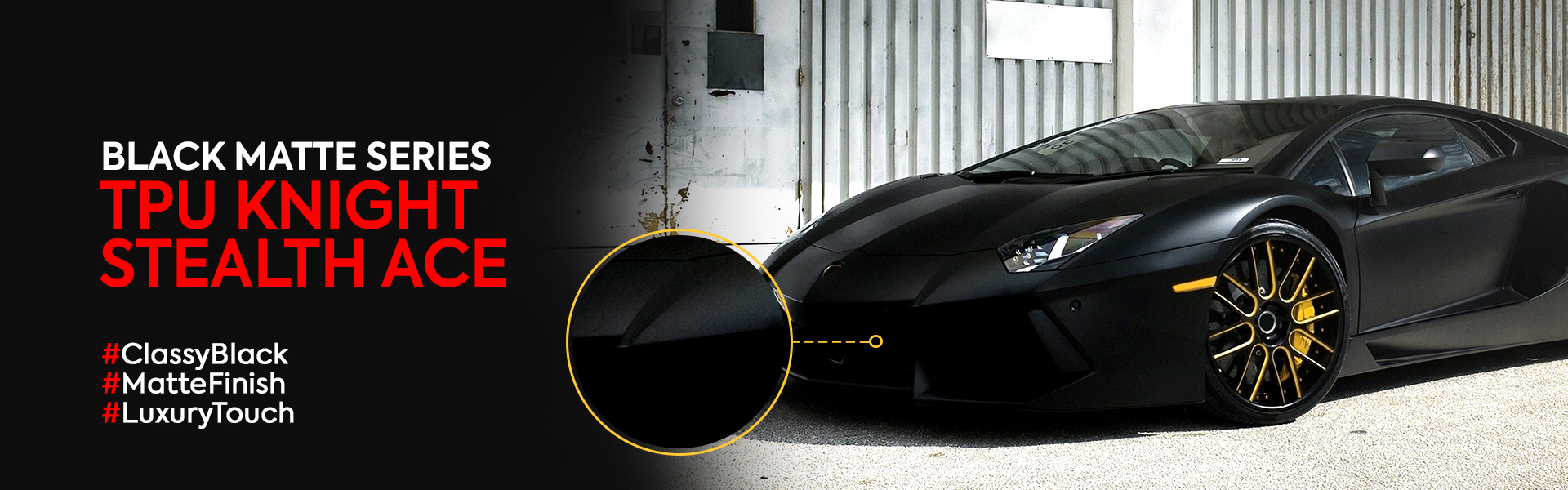 Black Matte Knight Stealth TPU Series PPF